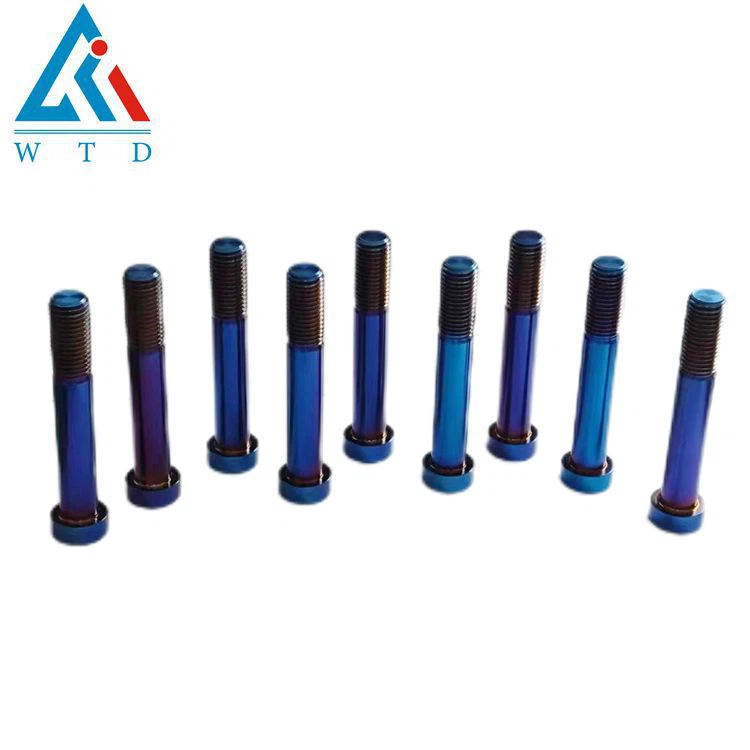 Burnt blue titanium low profile calioer bolts M12 Burnt blue titanium low profile calioer bolts M12